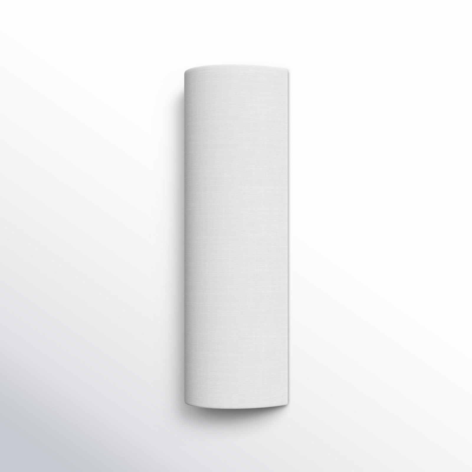 Everie Single Light Dimmable LED Flush Mounted Sconce, White Linen