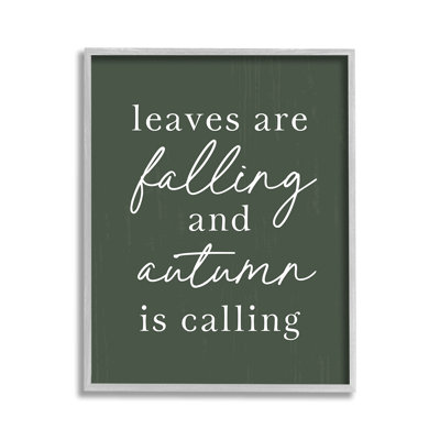 "Leaves are Falling", art de la giclée par lettré et doublé