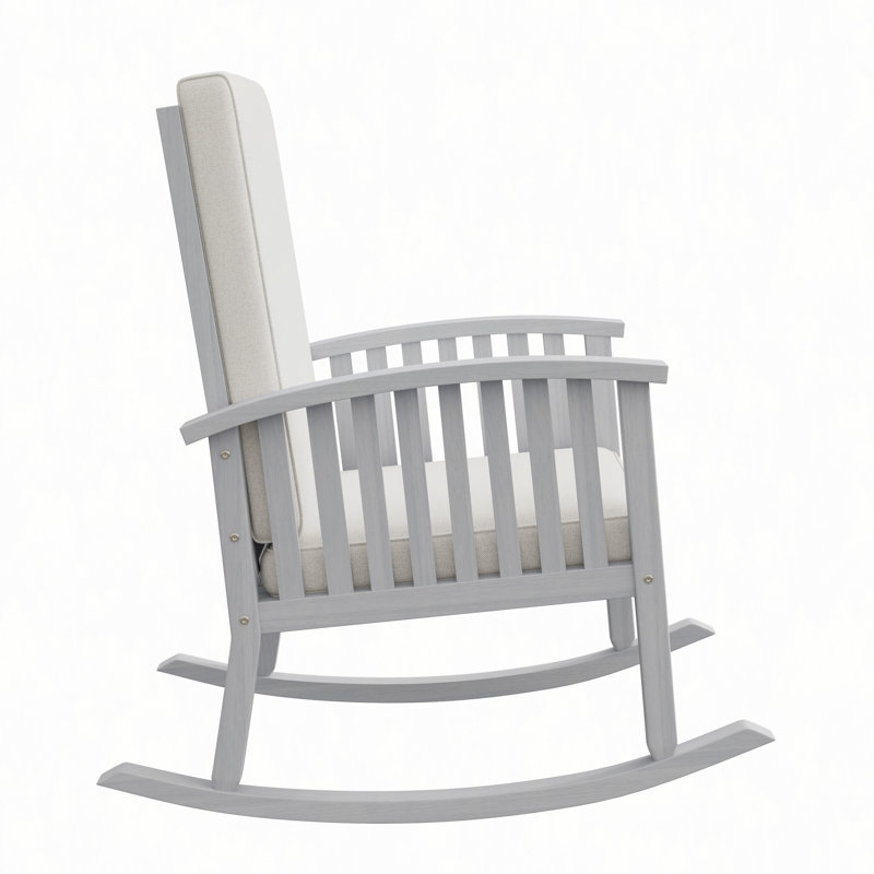 Chaise berçante Casa Acacia, Ivory, Ivory