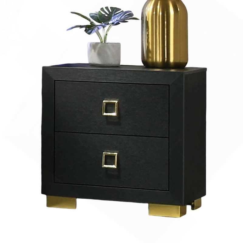 Table de chevet 2 tiroirs Modern