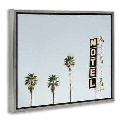 Diving Ladies Motel Sign Floating Frame, design by Sisi and Seb