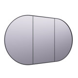 Recessed Framed 2 of Doors Medicine Cabinet with Adjustable Shelves