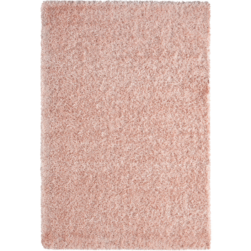 Lesa Floppy Light Pink Rug, Rectangle 60 x 110cm
