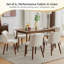 Dining Chair Set, Modern Upholstered Linen Armless Wingback Chair with Solid Wood Legs, Thick Cushion, for Dining Living Room Kitchen Office-1484789114-1484789118