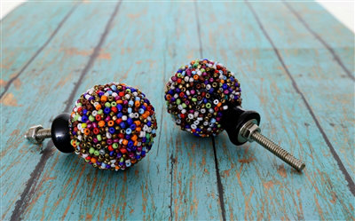Handpainted 1 1/2" Diameter Round Knob Multipack