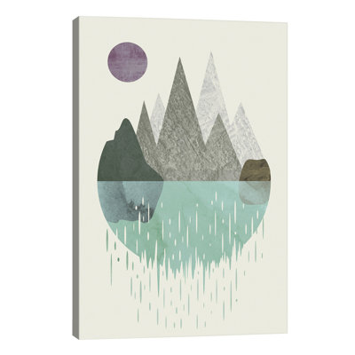 Waterfall by Flatowl - Wrapped Canvas Print