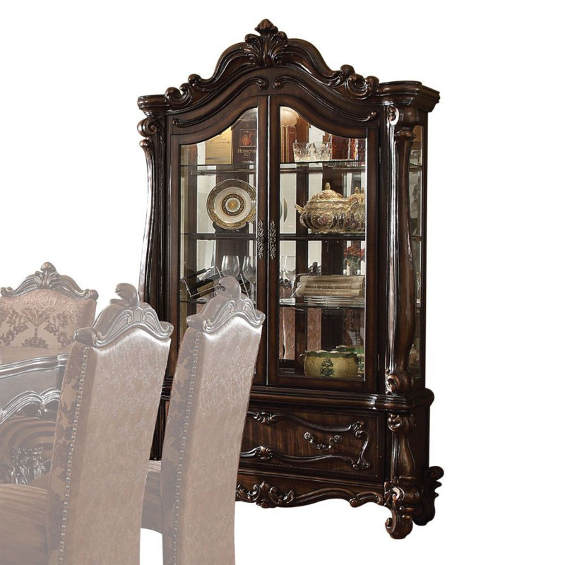 Vitrine éclairée caerwen, Chêne cerise