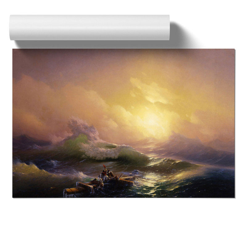 The Ninth Wave by Ivan Aivazovsky - Frameless Print, 42cm H x 59cm W x 0.1cm D