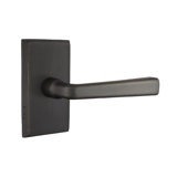 Cimarron Flat Passage (Hall & Closet) Door Lever with Rectangle Rosette