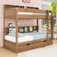 Lit superposé en bois avec lit gigogne simple et tablettes-1093742960-1093742962