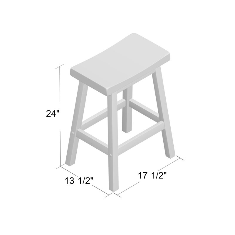 Tabouret de comptoir 24 po Kewaunee, Gris, Gris