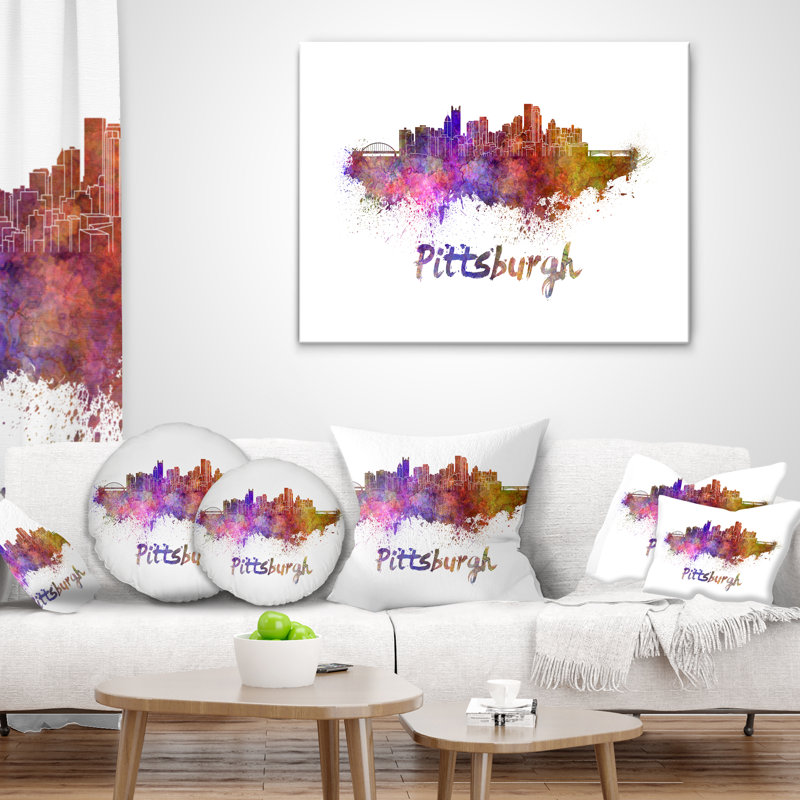 Coussin Cityscape, Rectangulaire, 12 po x 20 po