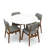 4 - Person Solid Wood Solid Wood Top Four Leg Dining Set-55264709