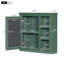 Armoire de salle de bain murale moderne avec miroir et 3 tablettes ouvertes, fabrication en panneau de fibres à densité moyenne durable-452416082
