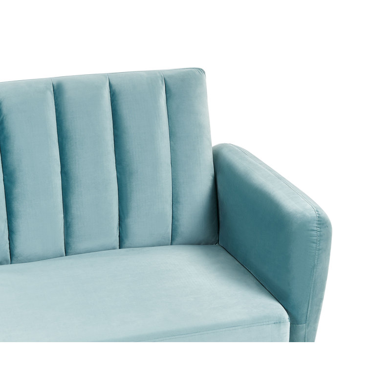 Fawcett 3 Seater Sleeper, Light Blue Velvet