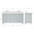 Ariel Monrow 67 Inch Double Oval Sink Bathroom Vanity With Pure White Quartz Countertop-105988668