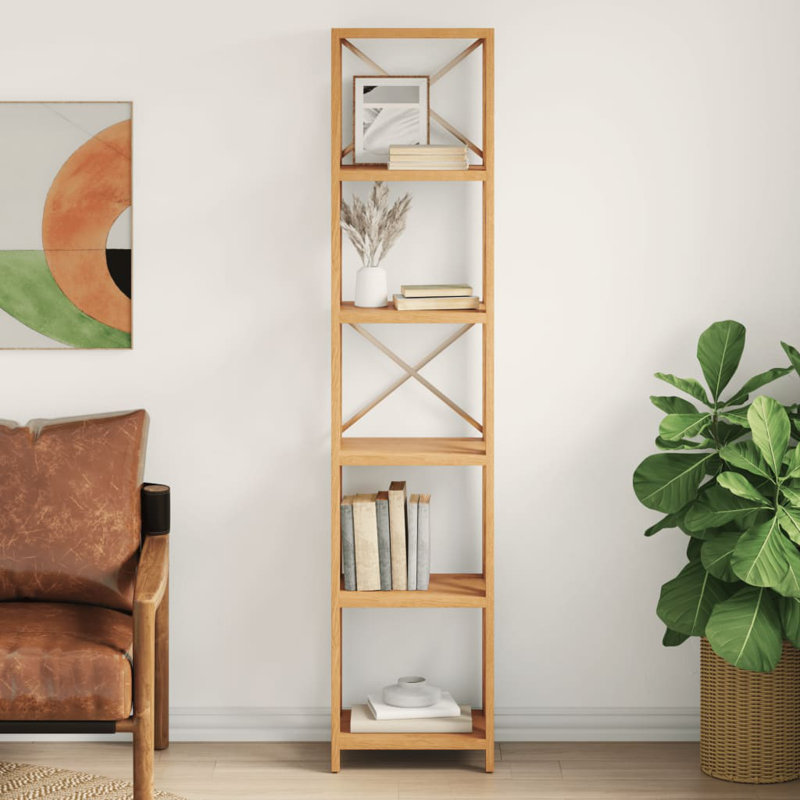 Berrada Bookcase, (4 Shelves) 57.5" H x 15.7" W x 11.8" D