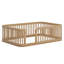Structure de lit en bois avec clôture-341807076