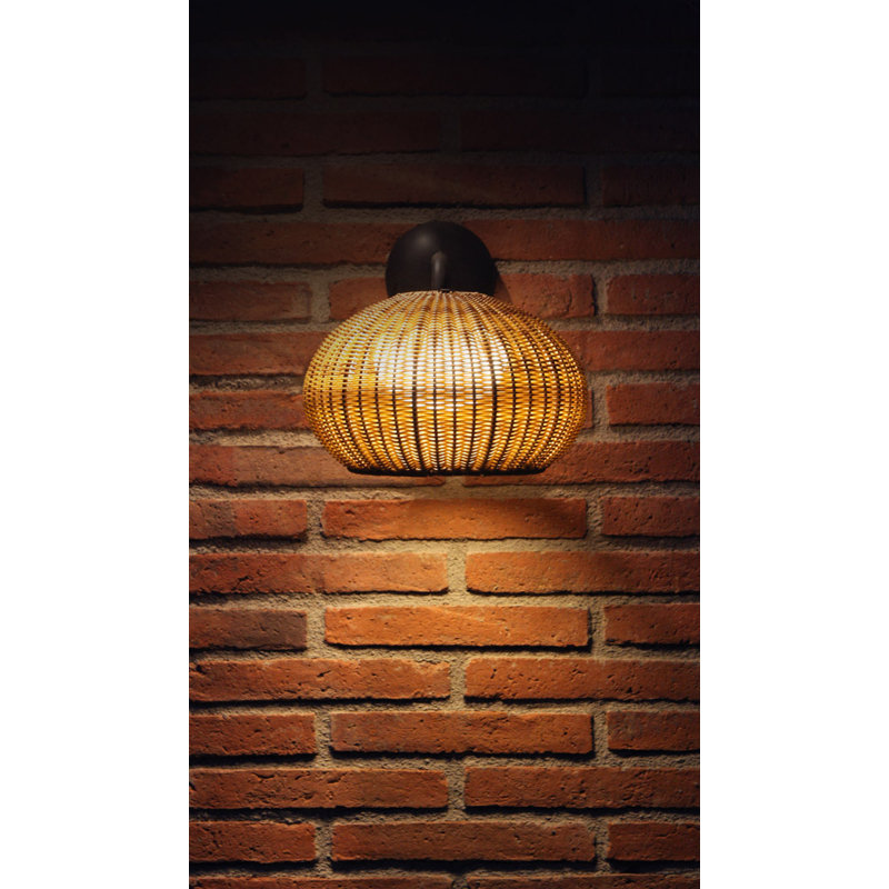 Garota LED Outdoor Armed Sconce, Graphite Brown