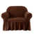 Dark Coffee Polyester Blend
