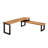 Brown L-Shaped Solid Wood Executive Desk-1890701397