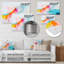 Miami Sunset Celebration II - art mural abstrait-162029106-162029116