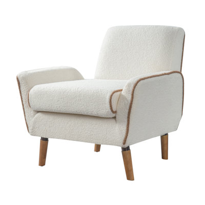 Fauteuil d'appoint rembourré en peluche