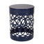 Support extérieur en métal - Fer, bleu marine, 35,2 cm (l) x 30,5 cm (h), Table moderne, 30,5 cm (l) x 40,6 cm (h)