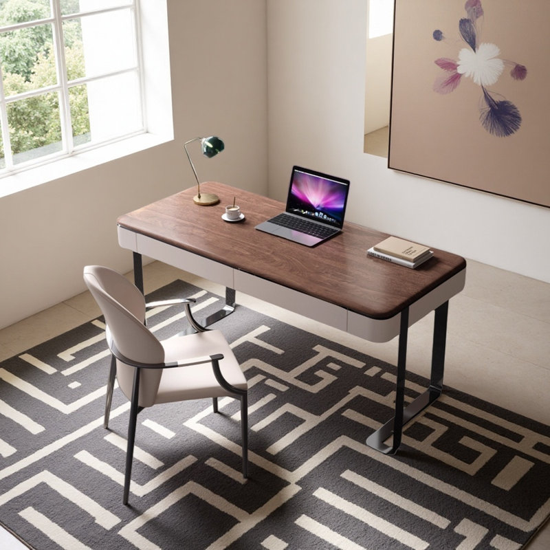 Light luxury modern style desk and chair set