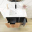 Meuble-lavabo autoportant de 30 po avec plateau en résine blanche-717151258-717151261