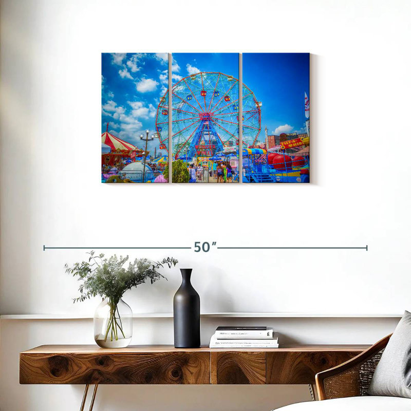 Kerner Coney Island Ferris Wheel, 20" H x 33" W