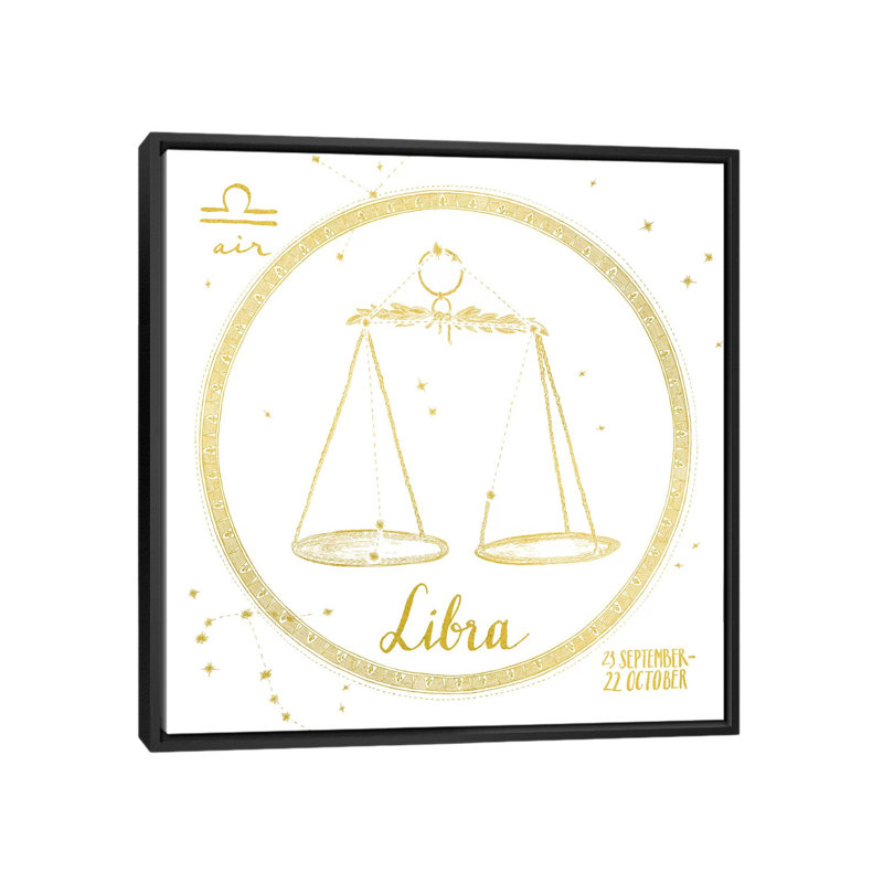Night Sky Series: Balance sur toile tendue, H 18 po x l 18 po x P 1,5 po, Toile avec cadre noir, Pas de tapis
