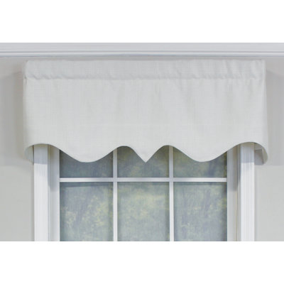 R-Crosby Cotton Blend Scalloped Window Valance