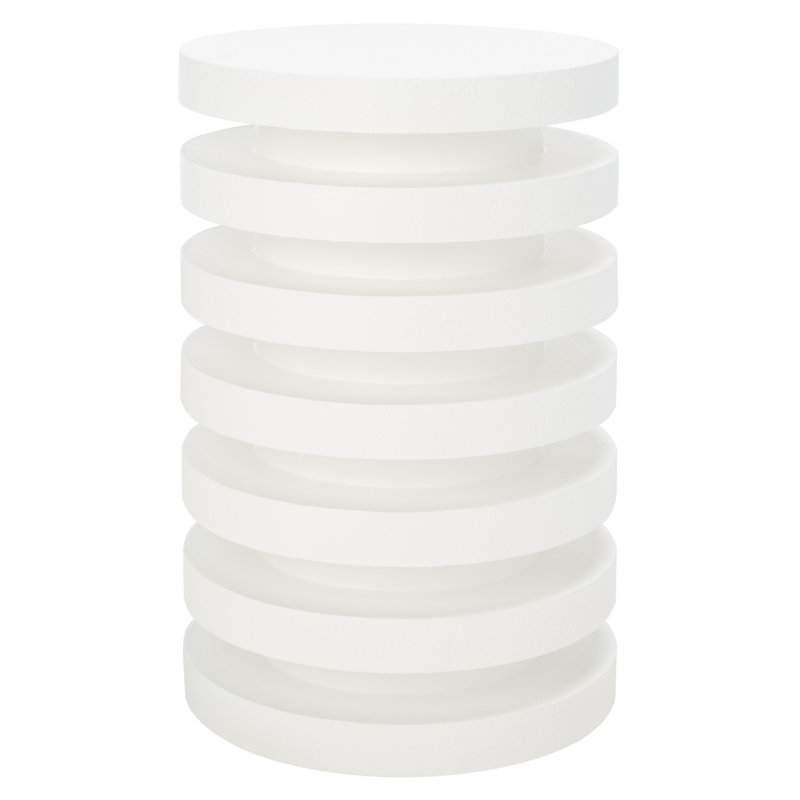 Romella End Table, White