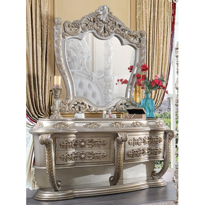 Mouin 4-drawer Dresser With Mirror