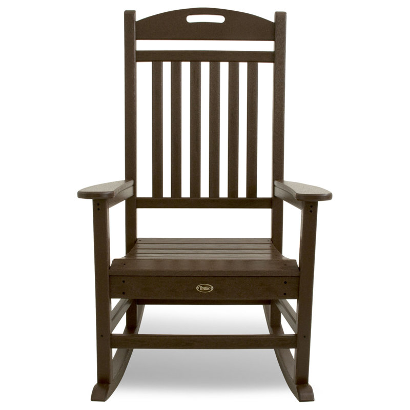 Chaise berçante POLYWOOD Yacht Club, Marron foncé