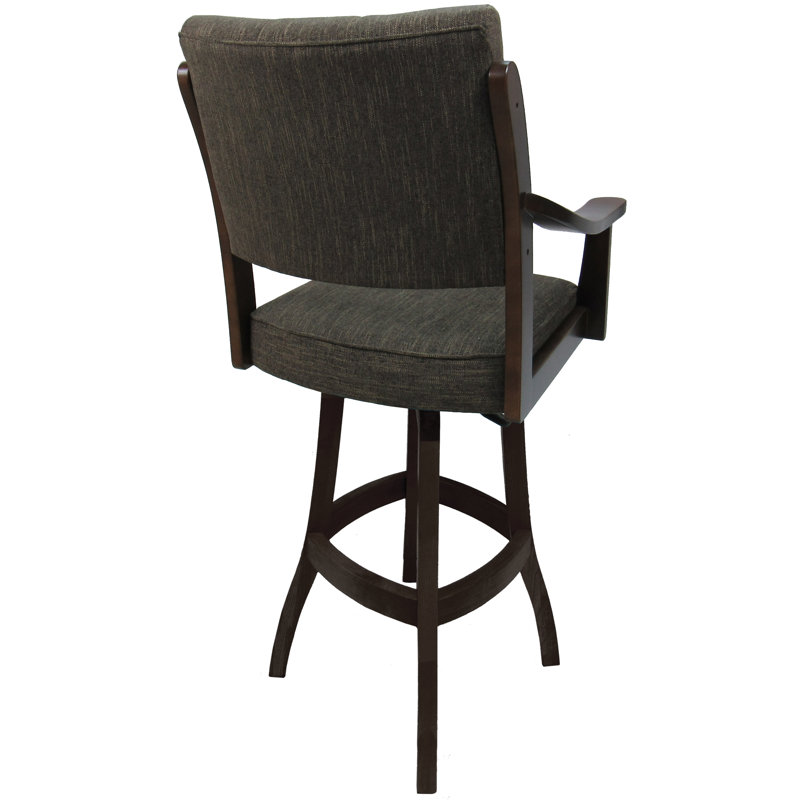 Tabouret de comptoir pivotant 26 po, Brun Sanora