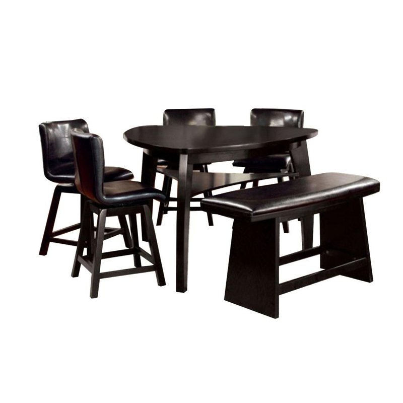 Ensemble repas pour 6 personnes à hauteur de comptoir