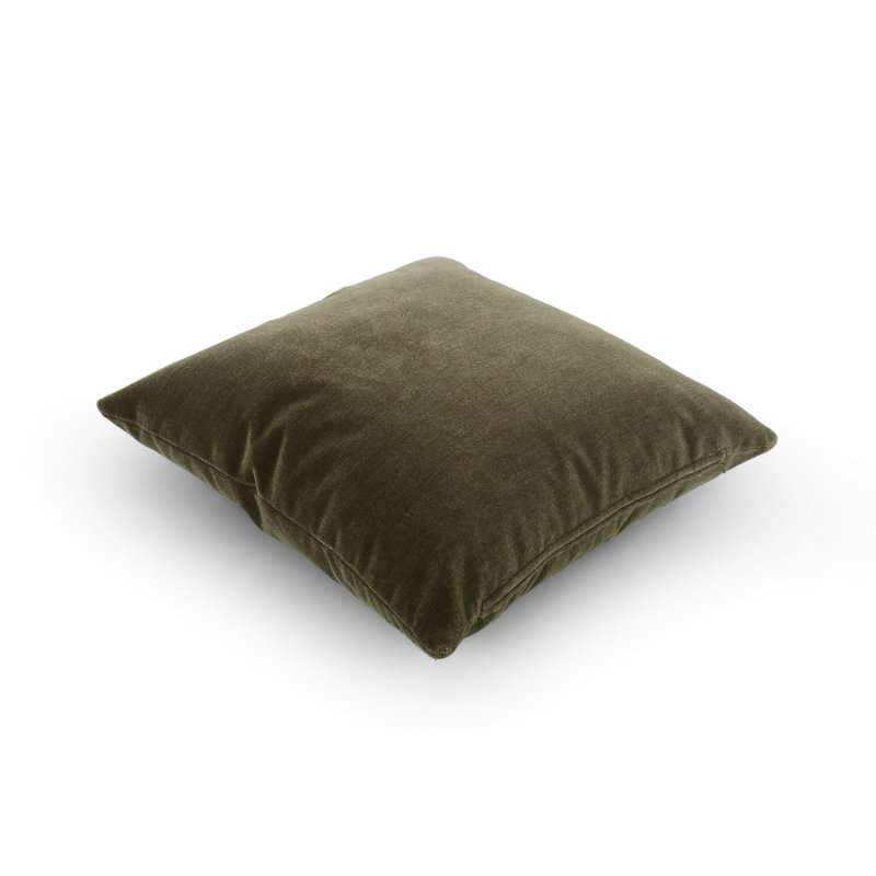 Bridger Wool Pillow Cover & Insert, Square 20", Monte Olive