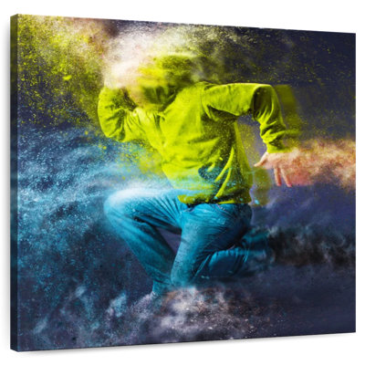 Danseur de rue abstrait
