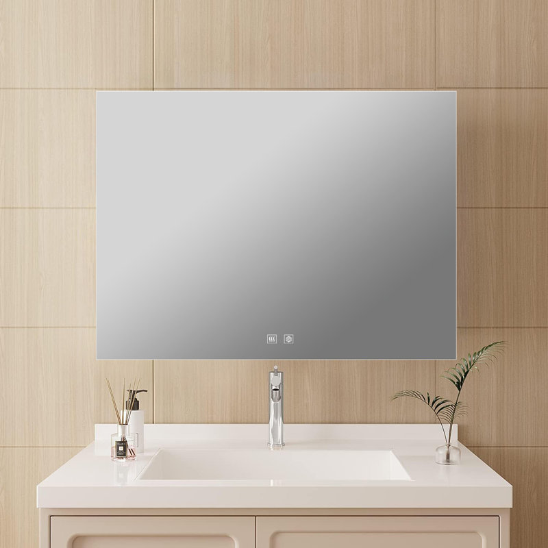 Miroir de salle de bain Vellum, L 36 po x H 28 po