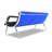 Reception Sofa with Metal Frame-500936861