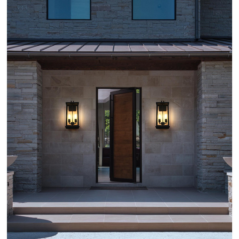 Theodore Outdoor Wall Sconce in Black