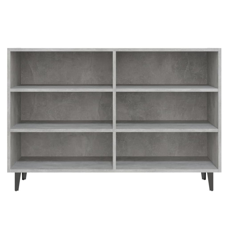 Ayanti 70cm H x 103.5cm W Bookcase, Concrete Grey