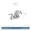 Robinet de salle de bain central avec drain Moen Voss-9246367