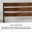 Queen Size Rustic Wood Headboard Platform Bed Frame, No Box Spring Needed