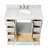 Cambridge Single Bathroom Vanity with Carrara Marble Top-88398702