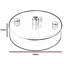 Stefaine Single Out Drop Style 120Mm Metal Front Fitting Ceiling Rose For Light Fixtures With Accessories Lighting Kit-622195887