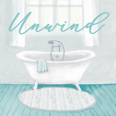 Unwind Bathtub - Wrapped Canvas Print