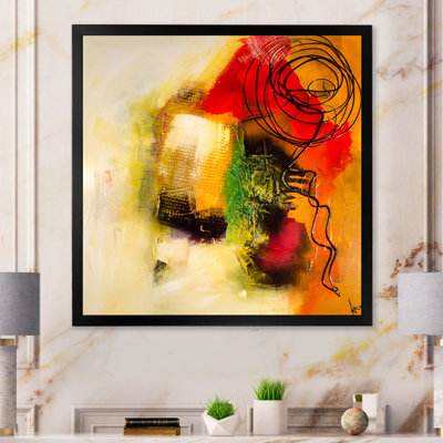 «Modern Energetic Color Dance», reproduction de cadre photo sur toile